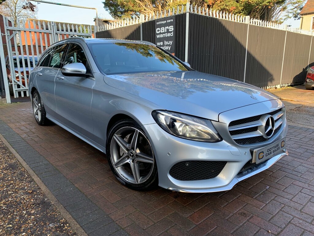 Mercedes-Benz C Class 2.1 C220d Amg Line Estate G-tronic Eur OV67EWJ Silver #3