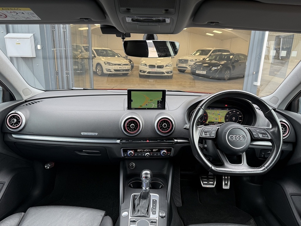 Audi A3 Sportback Tfsi Quattro Sport WX17NPE Red #6