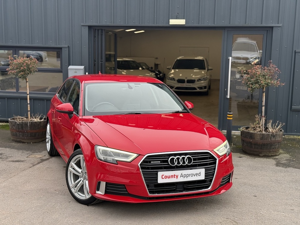 Audi A3 Sportback Tfsi Quattro Sport WX17NPE Red #3
