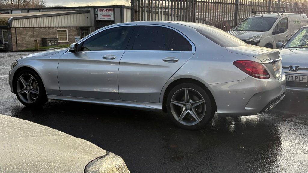 Mercedes-Benz C Class C220d Amg Line 2016 LT66MSX Silver #5