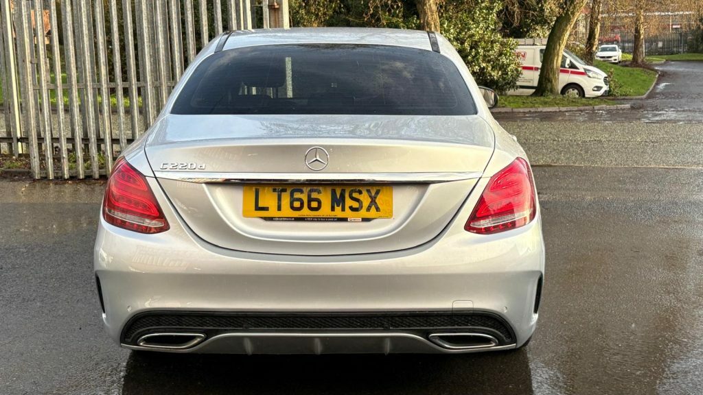 Mercedes-Benz C Class C220d Amg Line 2016 LT66MSX Silver #3