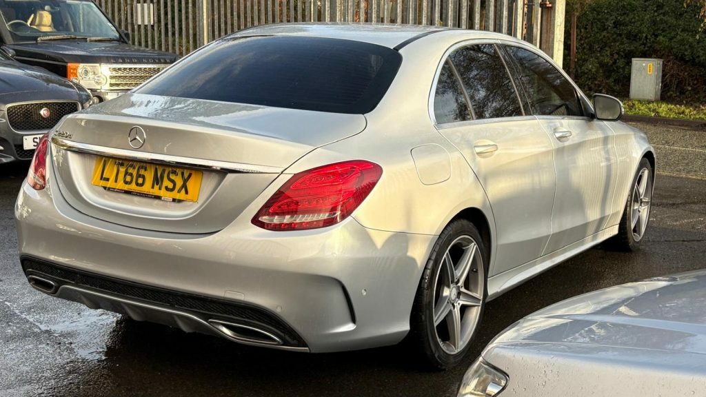 Mercedes-Benz C Class C220d Amg Line 2016 LT66MSX Silver #2