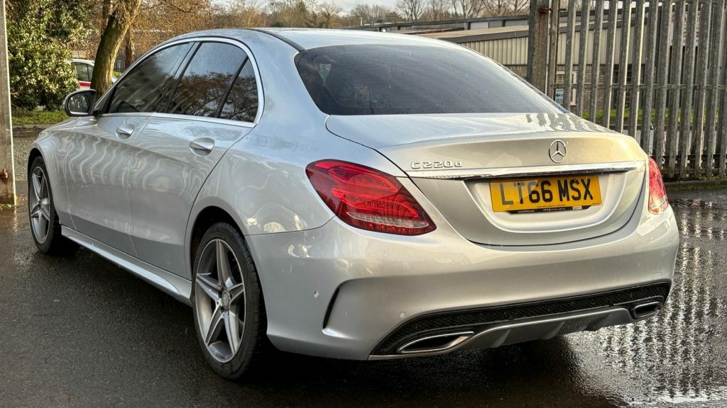 Mercedes-Benz C Class C220d Amg Line 2016 LT66MSX Silver #4