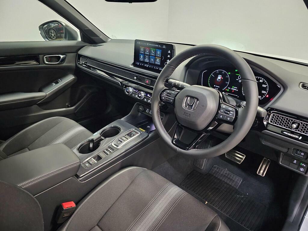 Honda Civic 2.0 H I-mmd Sport Ecvt Euro 6 Ss PK24ORT White #4