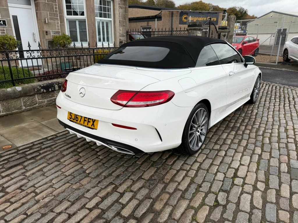 Mercedes-Benz C Class Convertible SJ67FFX White #6