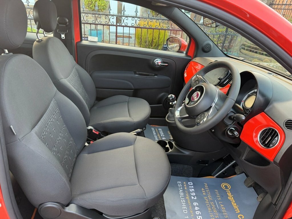 Fiat 500 Hatchback YF74NTM Orange #2