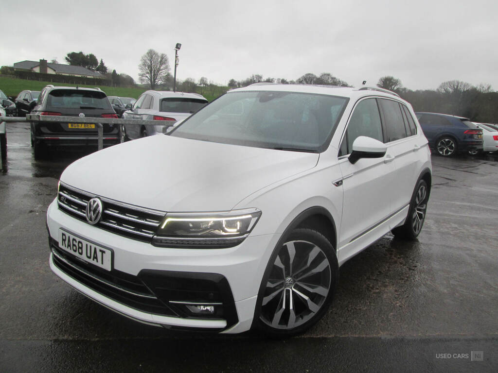 Volkswagen Tiguan 2.0 Tdi 150 4Motion R-line Dsg RA68UAT White #2