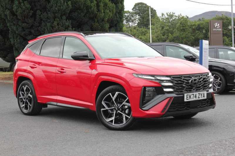 Hyundai Tucson 1.6T Hybrid N Line S - 2024 Ek74zya Red