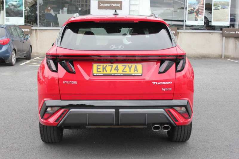 Hyundai Tucson 1.6T Hybrid N Line S - 2024 Ek74zya EK74ZYA Red #5