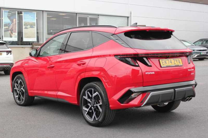 Hyundai Tucson 1.6T Hybrid N Line S - 2024 Ek74zya EK74ZYA Red #6
