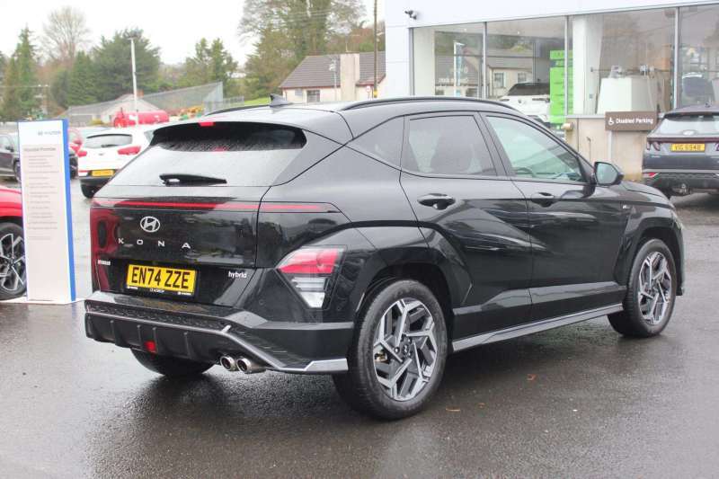 Hyundai Kona 1.6 Hybrid 129 N Line S Dct - 2025 En74zze EN74ZZE Black #4