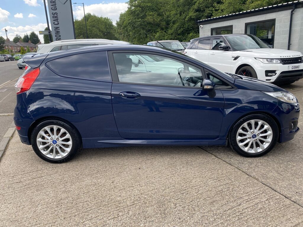 Ford Fiesta Ford Fiesta 1.5 Tdci Sport Van. Blue 2015 LC15LNZ Blue #4