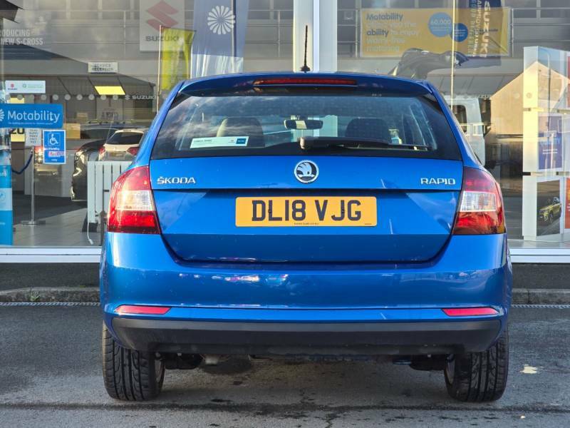 Skoda Rapid Spaceback 1.0 Tsi 110 Se Tech - 2018 18 Blue #6