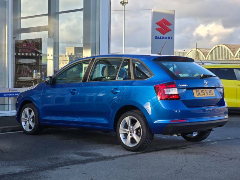Skoda Rapid Spaceback 1.0 Tsi 110 Se Tech - 2018 18 Blue #5