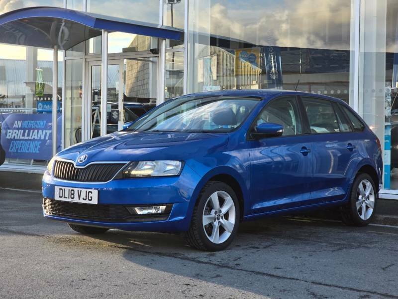 Skoda Rapid Spaceback 1.0 Tsi 110 Se Tech - 2018 18 Blue #4