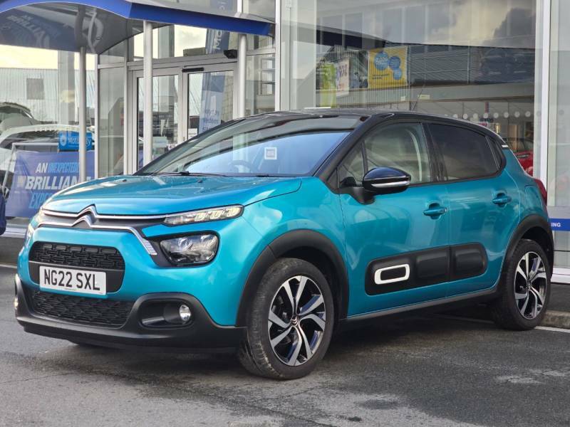 Citroen C3 1.2 Puretech Shine Plus - 2022 22 NG22SXL Blue #4