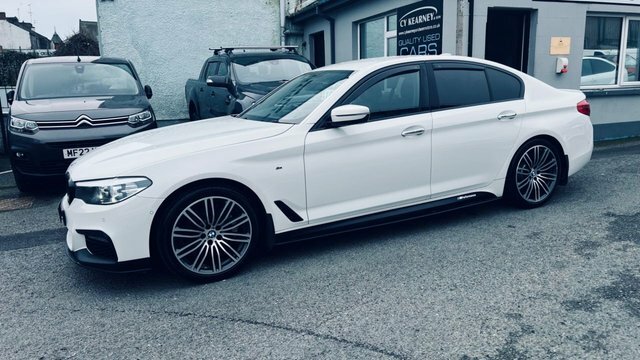 BMW 5 Series 520D M Sport Saloon FV67AVN White #3