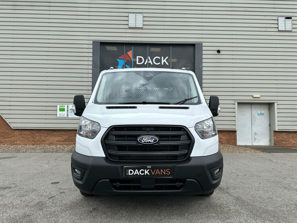 Ford Transit Custom L3 Double Cab Steel Tipper, Tow Bar, Air-con MJ24OER White #2
