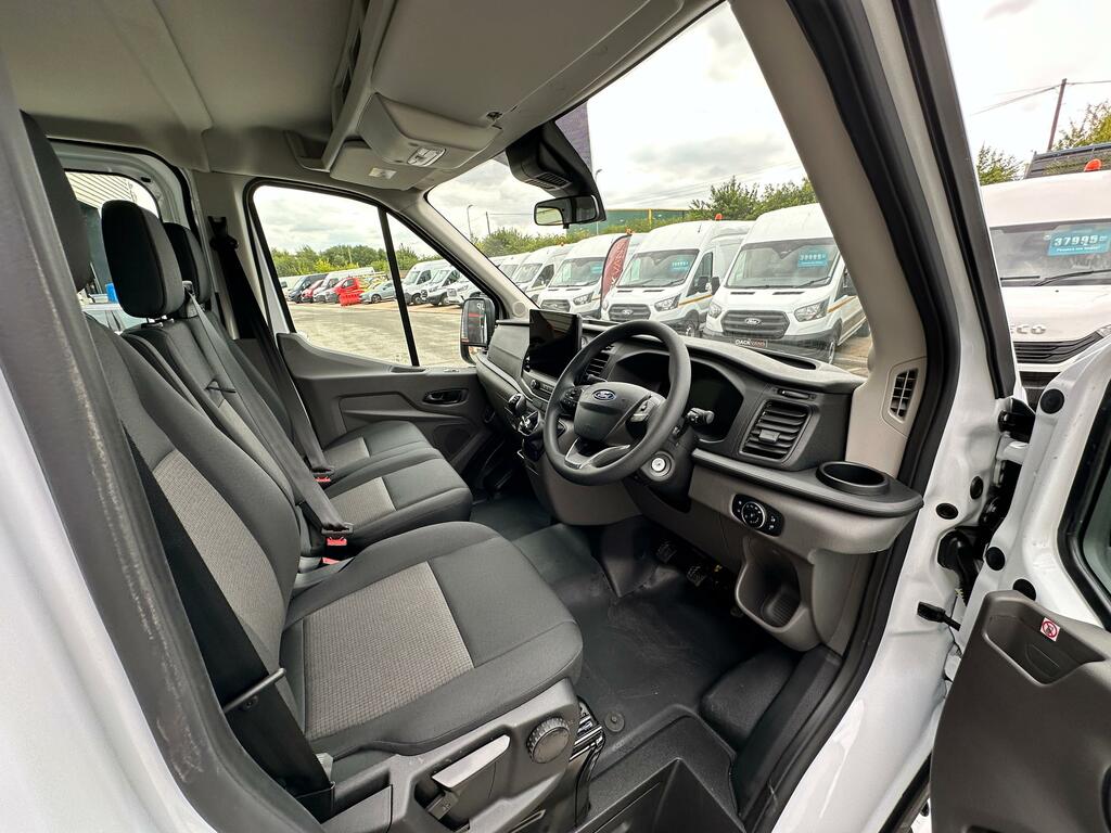 Ford Transit Custom L3 Double Cab Steel Tipper, Tow Bar, Air-con MJ24OER White #6