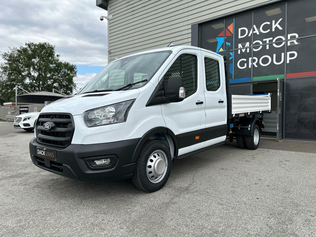 Ford Transit Custom L3 Double Cab Steel Tipper, Tow Bar, Air-con MJ24OER White #3