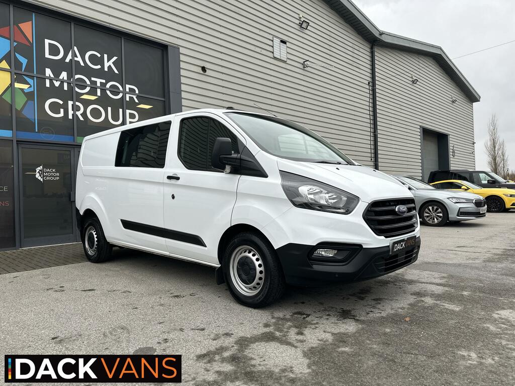 Ford Transit Custom L2h1 Fwd Crew Van 6 Seats, Air-con Service History White