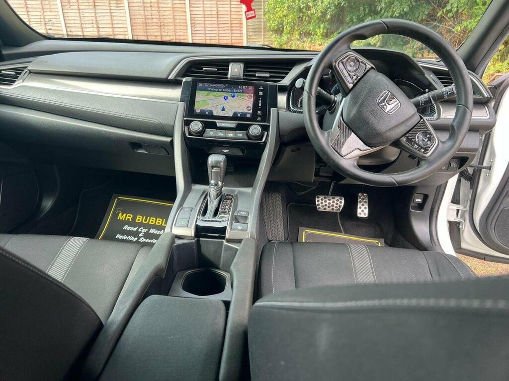 Honda Civic Hatchback 1.0 Vtec Turbo Sr Cvt Euro 6 Ss WF17KHK White #2