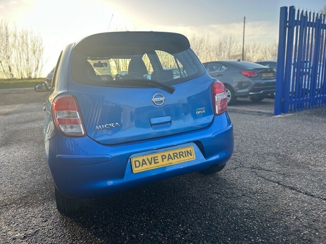Nissan Micra Hatchback 1.2 Dig-s Acenta 201212 VA12JGF Blue #4