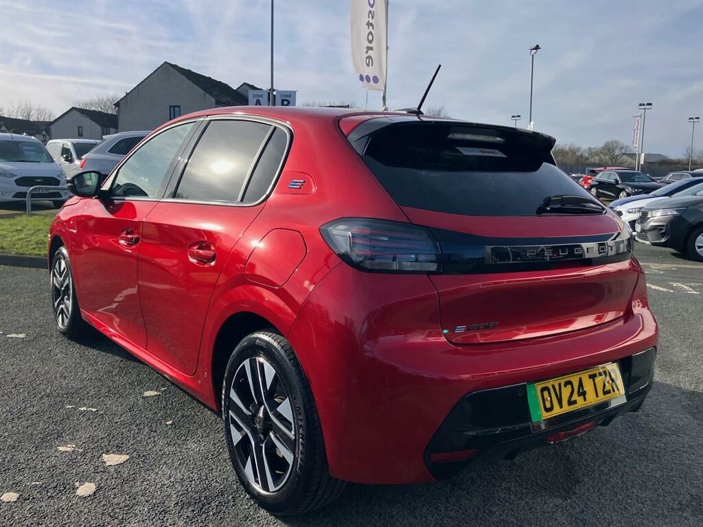 Peugeot e-208 50Kwh E-style 7.4Kw Charger OV24TZR Red #6