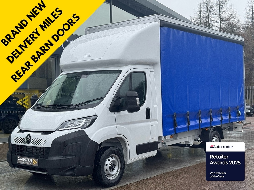 Citroen Relay Curtain Side L3 Bluehdi 140Ps 4.5M Body Length Wit White
