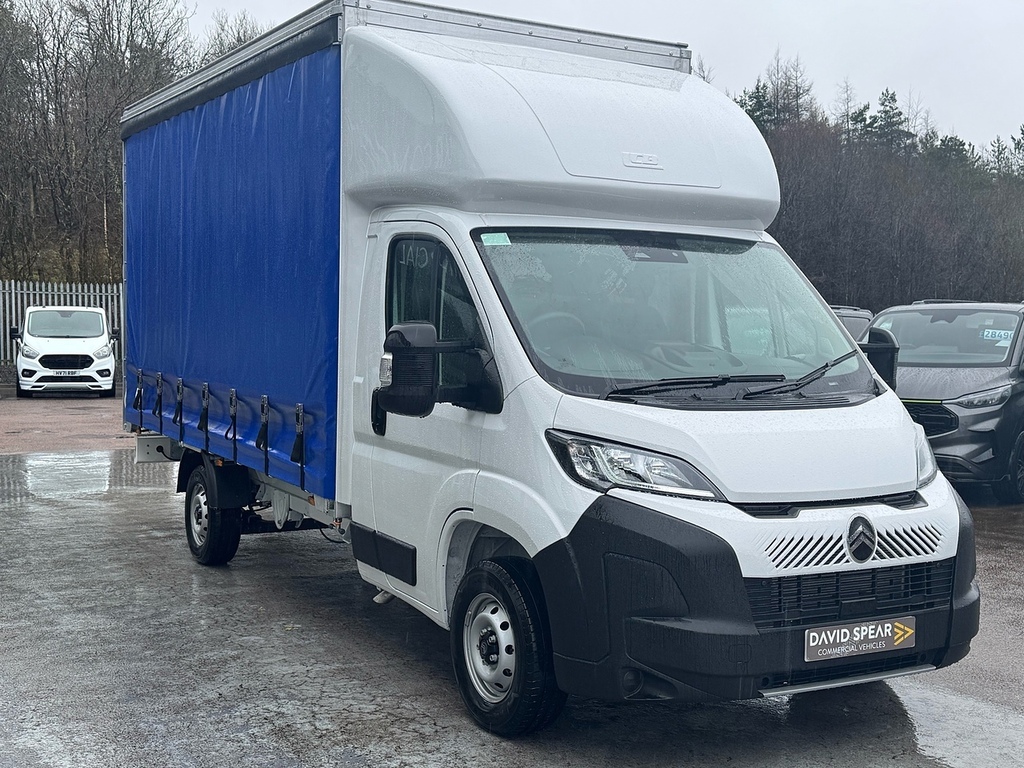 Citroen Relay Curtain Side L3 Bluehdi 140Ps 4.5M Body Length Wit White #2