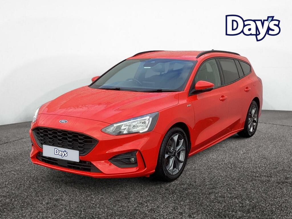 Ford Focus 1.0T Ecoboost St-line Edition Estate Ma YR71VNU Red #3
