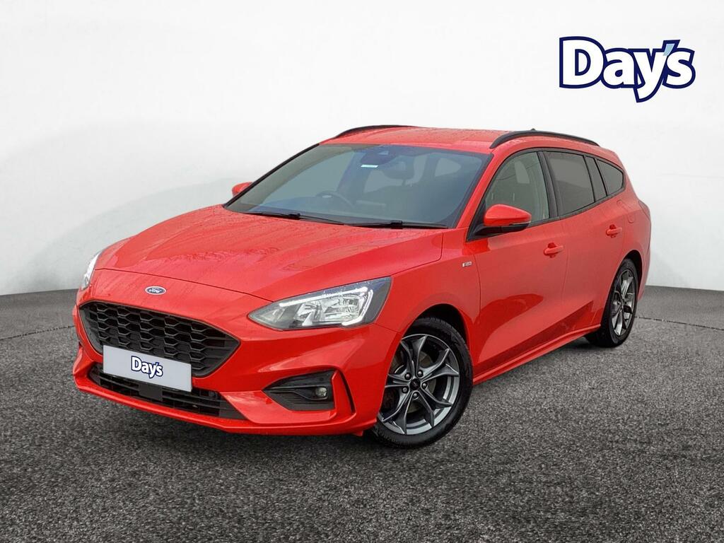 Ford Focus 1.0T Ecoboost St-line Edition Estate Ma YR71VNU Red #4