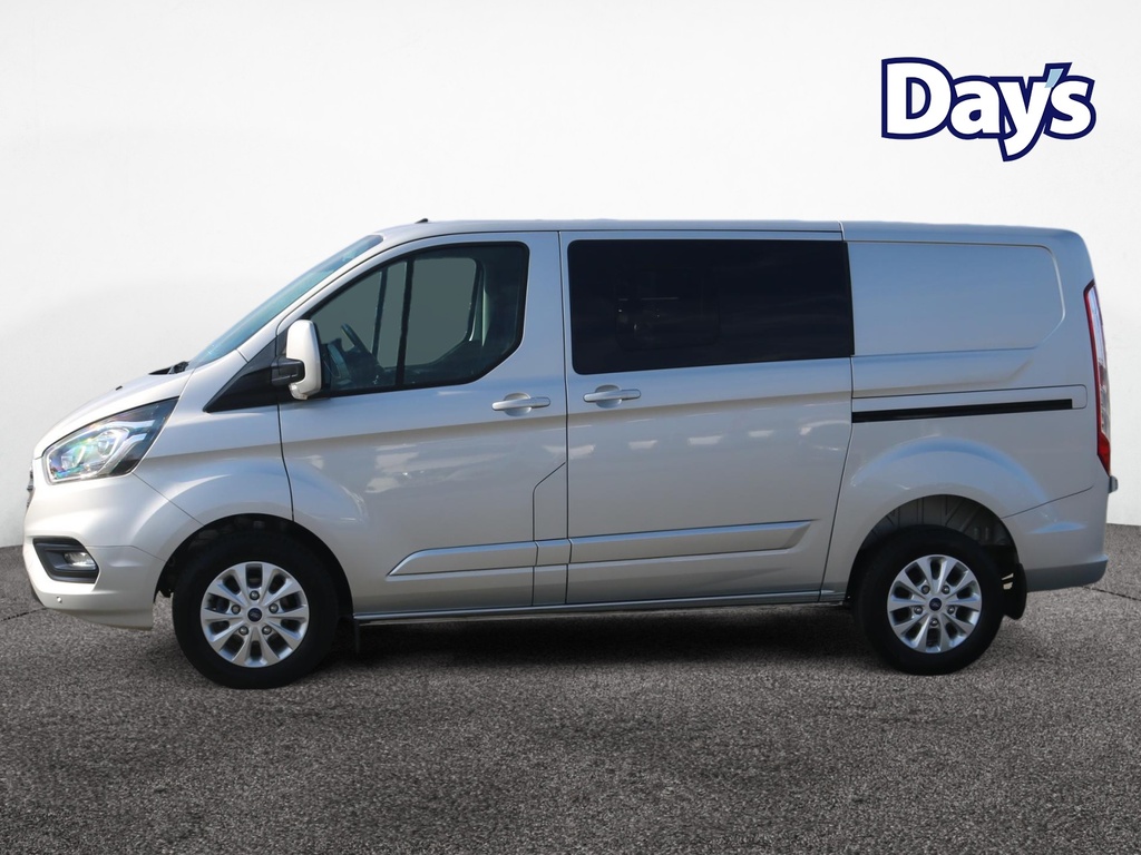 Ford Transit Custom 2.0 300 Ecoblue Limited Crew Van Double Cab Di YF23TNN Silver #4