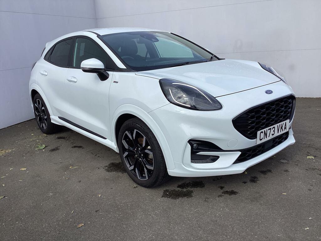Ford Puma 1.0T Ecoboost Mhev St-line X Suv Hybrid CN73VKA White #2