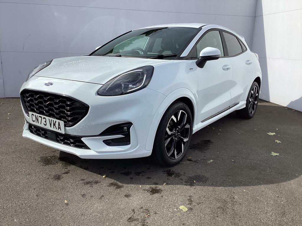 Ford Puma 1.0T Ecoboost Mhev St-line X Suv Hybrid CN73VKA White #4