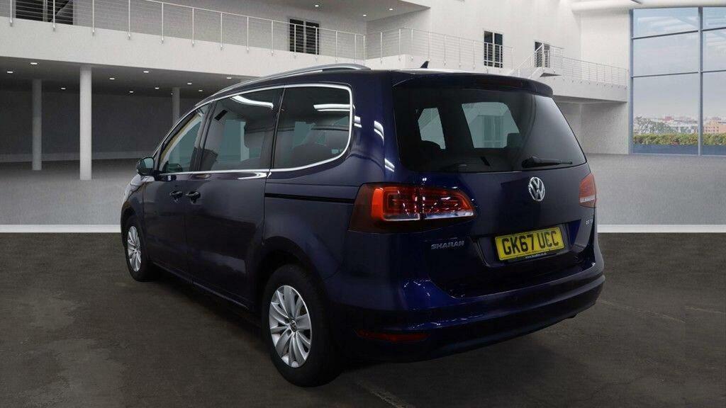 Volkswagen Sharan 2.0 Tdi Se Nav Dsg Euro 6 Ss GK67UCC Blue #3