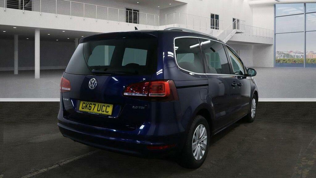 Volkswagen Sharan 2.0 Tdi Se Nav Dsg Euro 6 Ss GK67UCC Blue #5