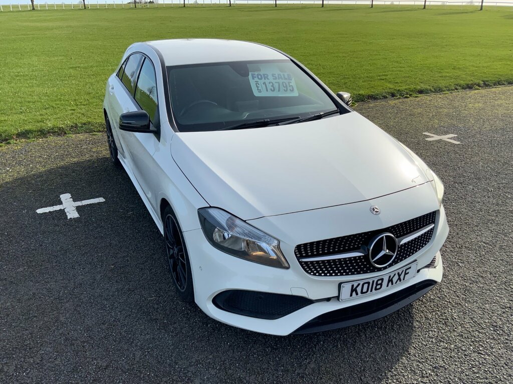 Mercedes-Benz A Class 1.5 A180d Amg Line Executive Hatchback Diese KO18KXF White #2