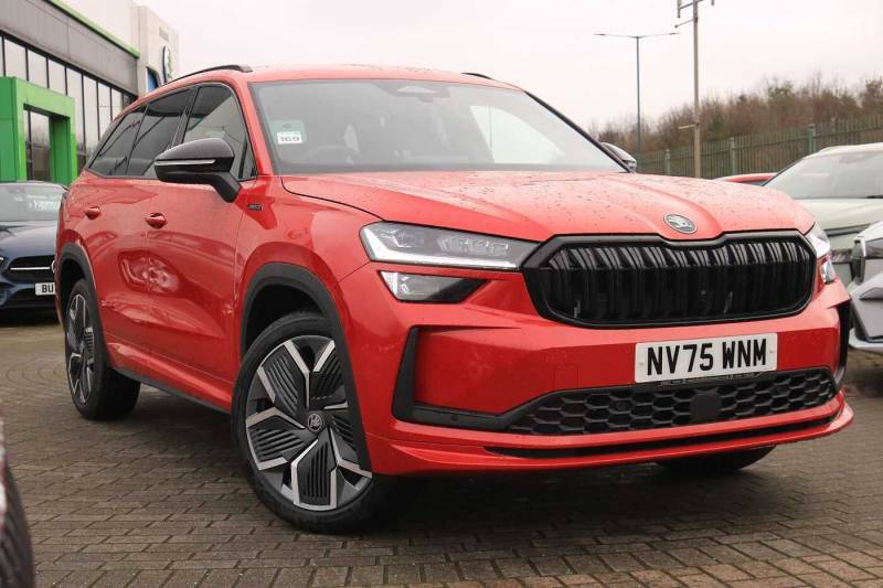 Skoda Kodiaq 1.5 Tsi E-tec Sportline Dsg 7 Seat - 2026 Red