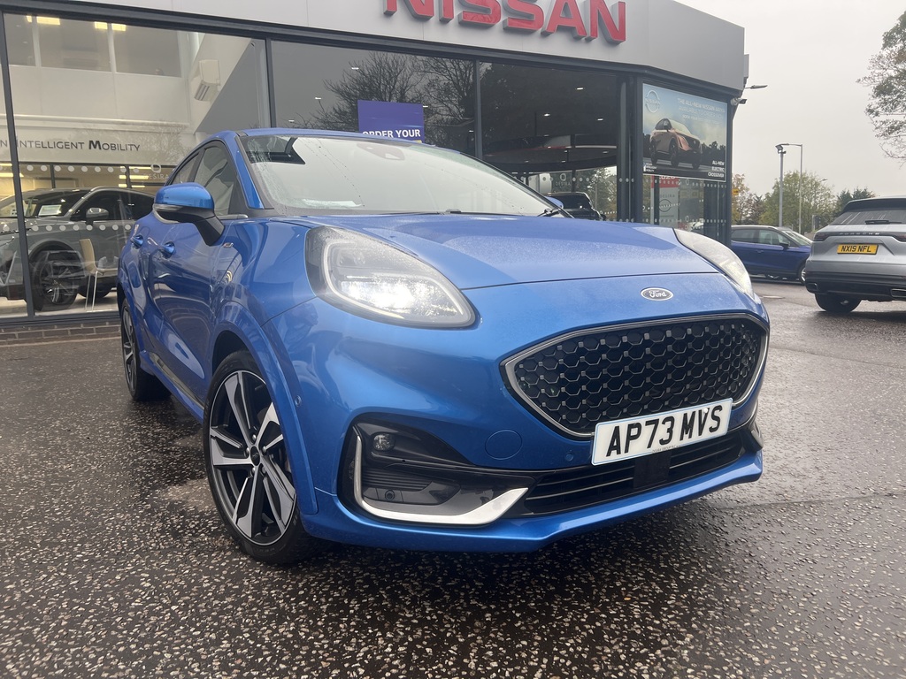 Ford Puma 1.0 Ecoboost Hybr Mhev 155 St-line Vignale Dct AP73MVS Blue