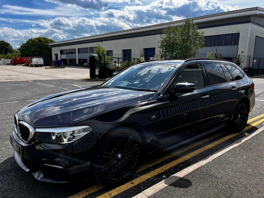 BMW 5 Series 2.0 520D M Sport Touring Euro 6 S S BL17OVE Black #6
