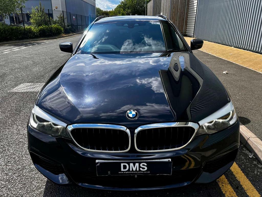 BMW 5 Series 2.0 520D M Sport Touring Euro 6 S S BL17OVE Black #4