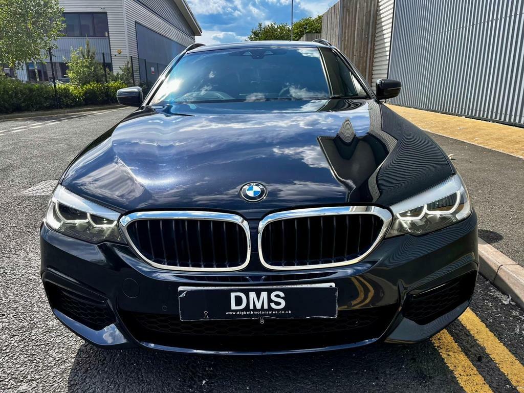 BMW 5 Series 2.0 520D M Sport Touring Euro 6 S S BL17OVE Black #2