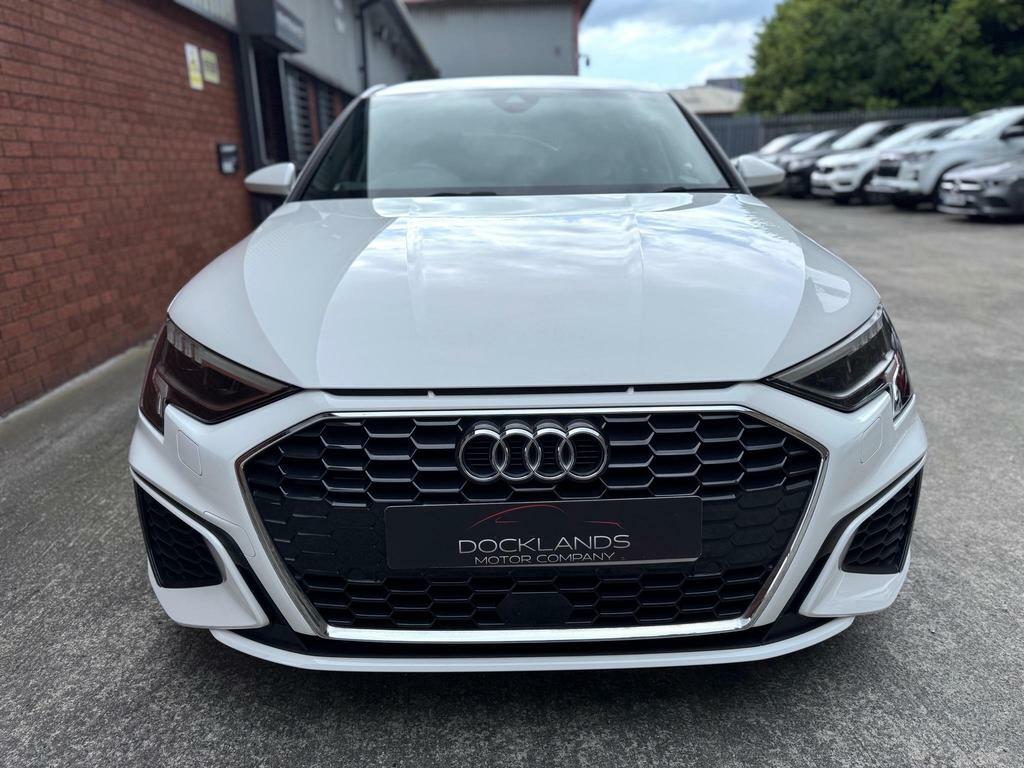 Audi A3 1.0 Tfsi 30 S Line Sportback Euro 6 S S LY71BBJ White #2