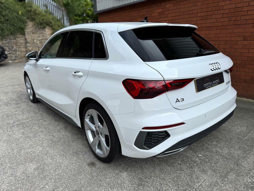 Audi A3 1.0 Tfsi 30 S Line Sportback Euro 6 S S LY71BBJ White #6