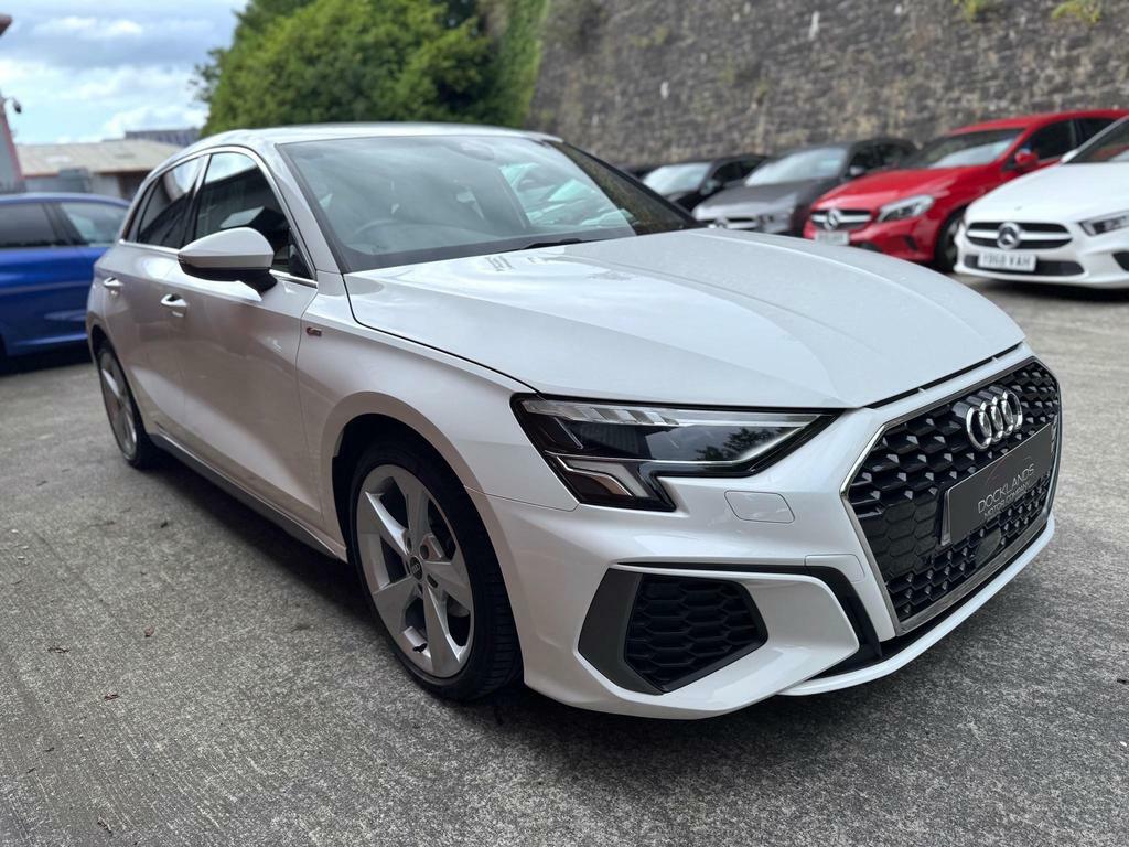 Audi A3 1.0 Tfsi 30 S Line Sportback Euro 6 S S LY71BBJ White #3