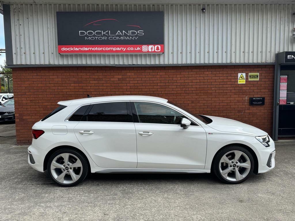 Audi A3 1.0 Tfsi 30 S Line Sportback Euro 6 S S LY71BBJ White #5
