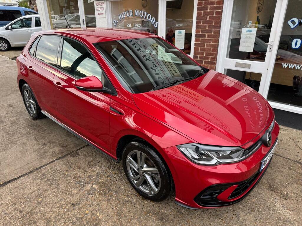 Volkswagen Polo Hatchback 1.0 Tsi R-line Dsg Euro 6 Ss 202 Red