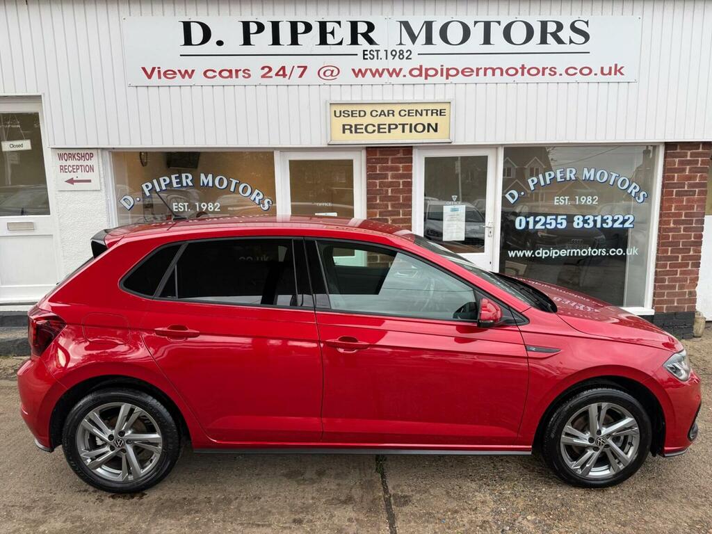 Volkswagen Polo Hatchback 1.0 Tsi R-line Dsg Euro 6 Ss 202 MK72UAA Red #2