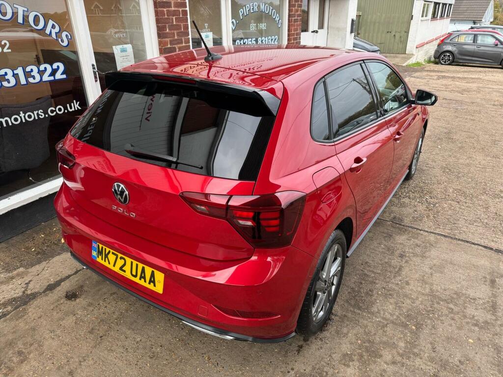 Volkswagen Polo Hatchback 1.0 Tsi R-line Dsg Euro 6 Ss 202 MK72UAA Red #3